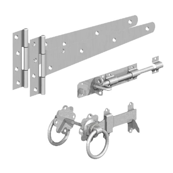Sidegate Kit (Ring Gate Latch) - 18" 450mm Galvanised (GATEMATE®)
