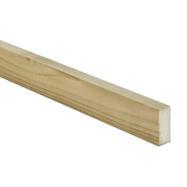 Tanalised Timber Slate Batten (2x1”) - (L)4.8m x (D)25 x (W)50mm